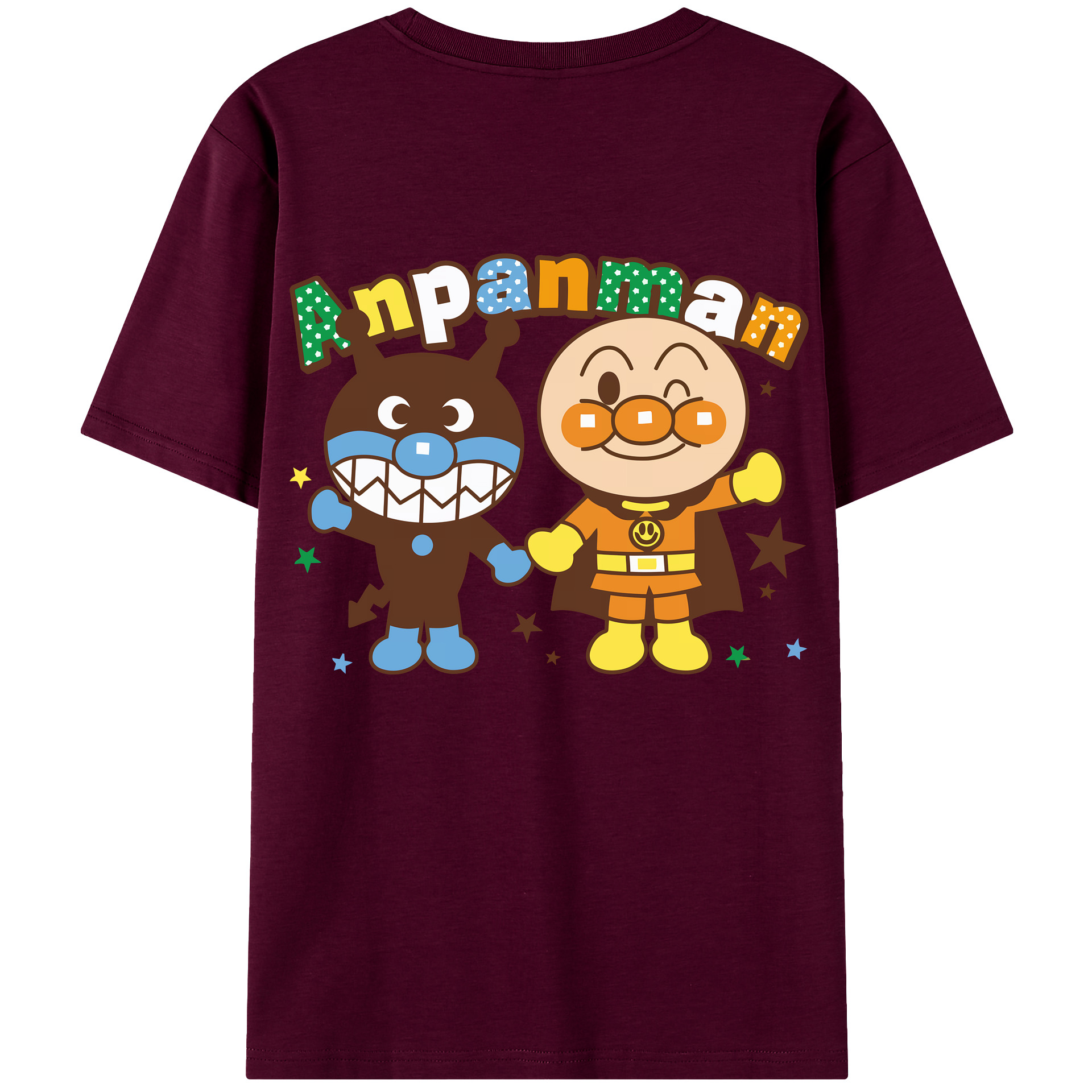 （画像用） アンパンマン Anpanman レディース半袖Tシャツ(バックプリント)